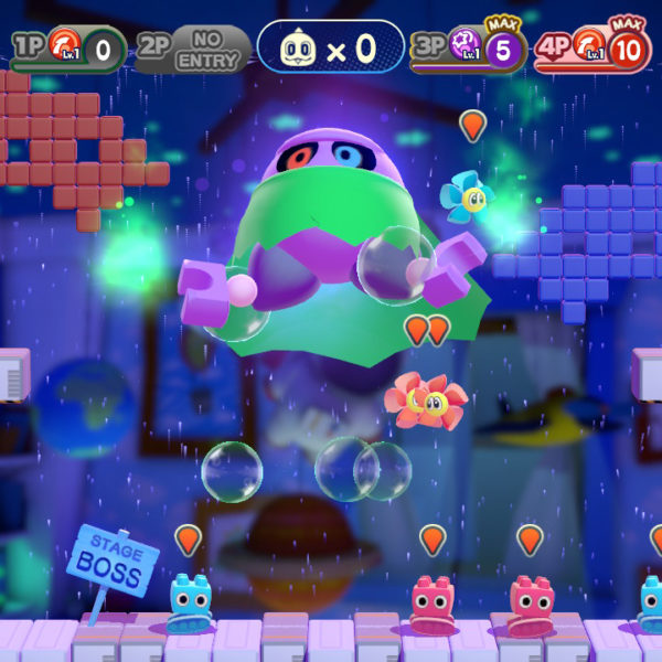 One of the bosses in Bubble Bobble 4 Friends on Nintendo Switch