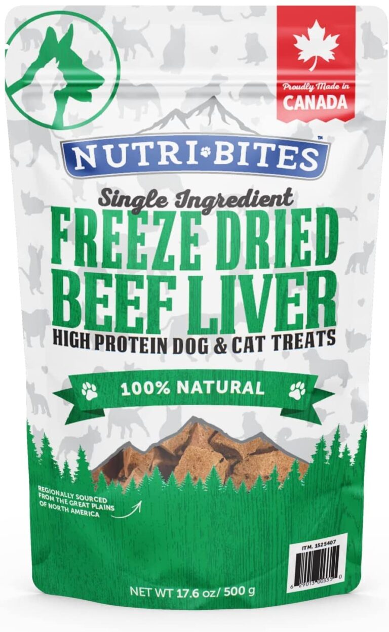 nutribites dired liver dog treats bag
